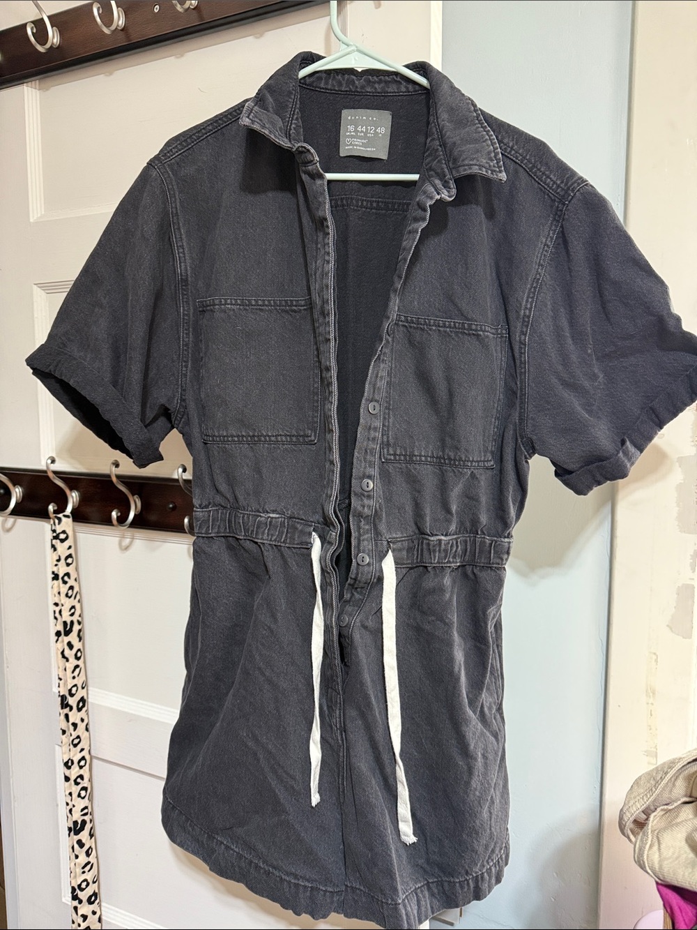 Black denim jumper